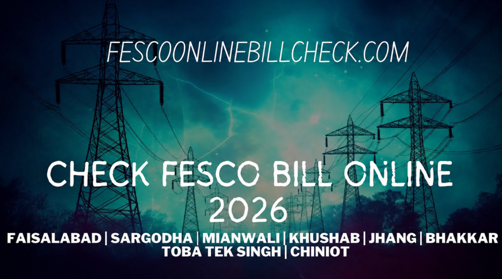 fesco online bill